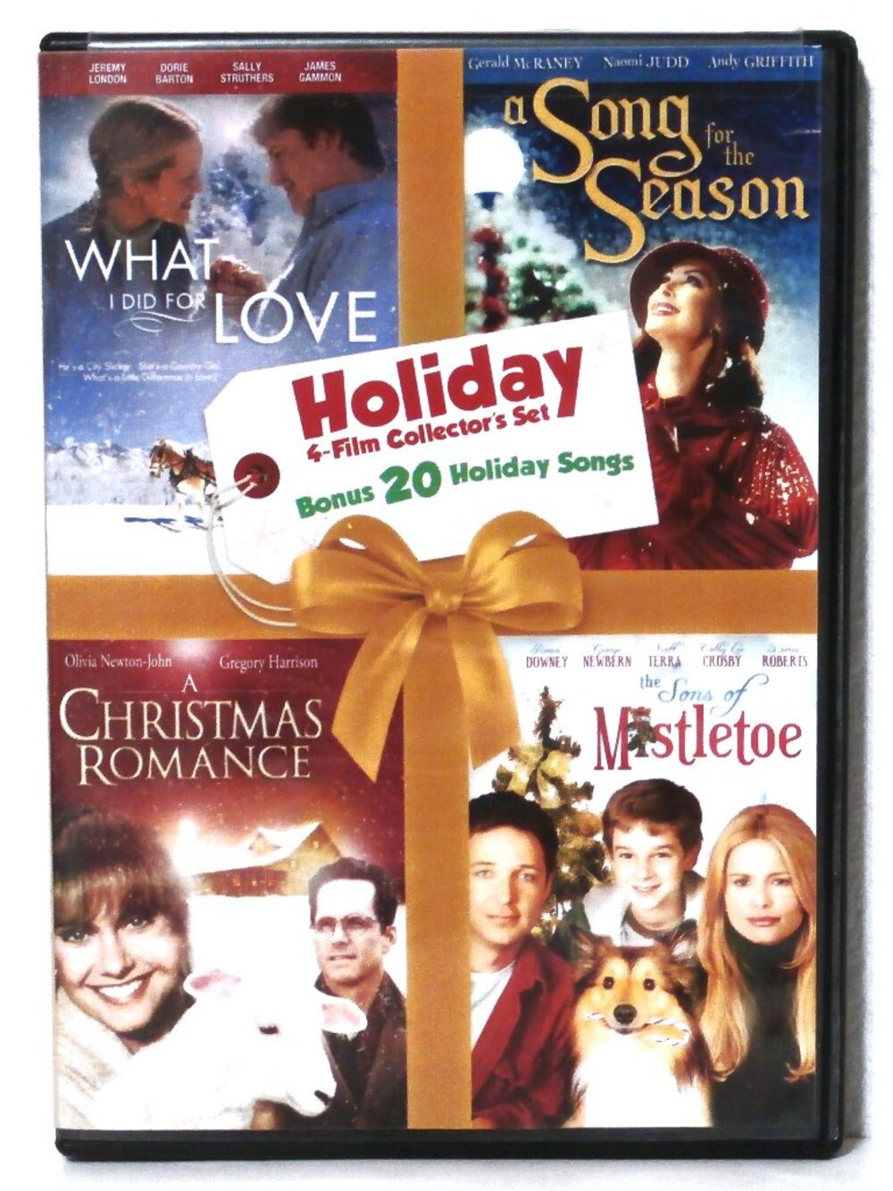 HOLIDAY 4-Film COLLECTOR'S Set Plus Bonus 20 MP3 Audio Holiday Songs